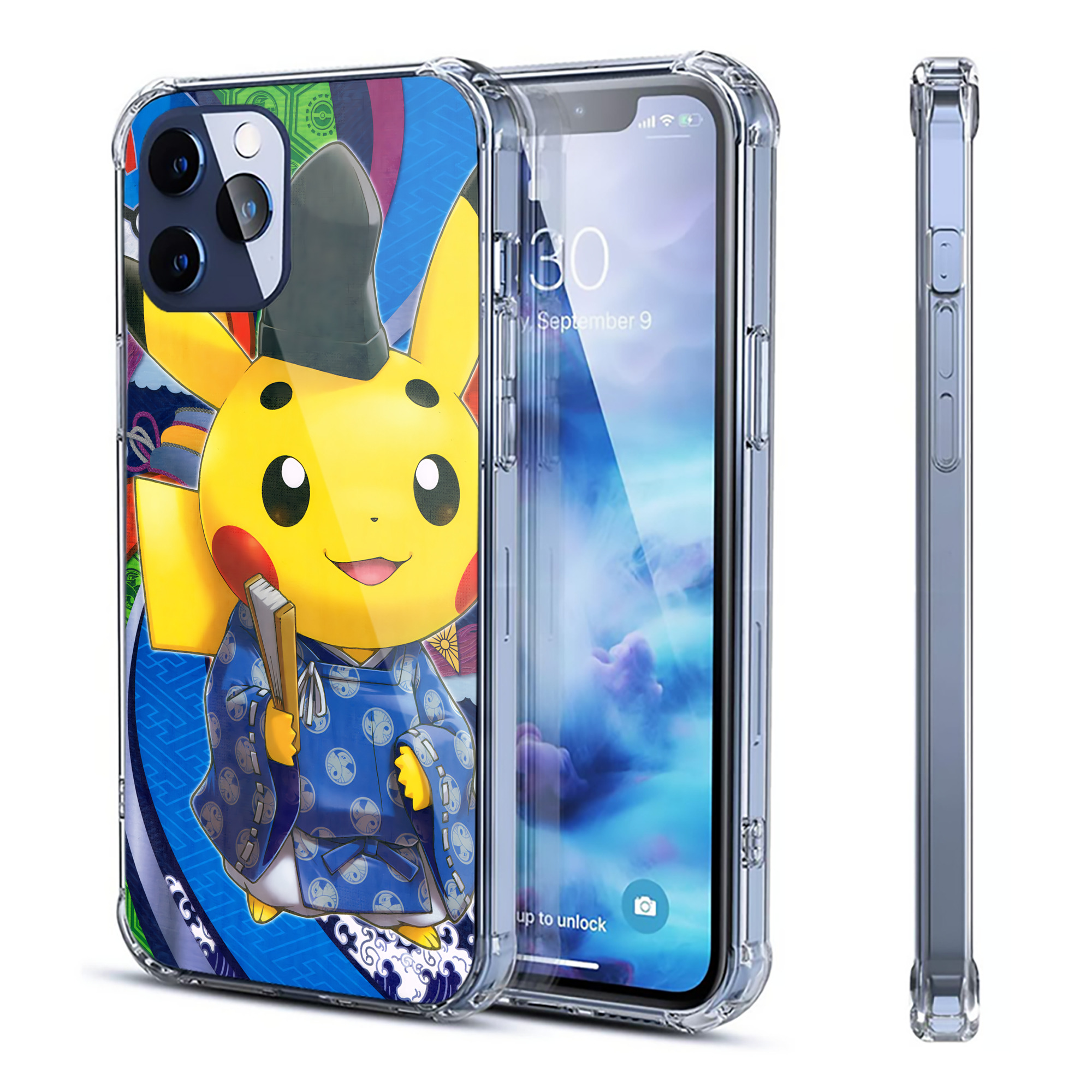 （画像用） ポケットモンスター Pokémon 【iPhone 12シリーズ対応】透明スマホケース（クリアソフトケース）